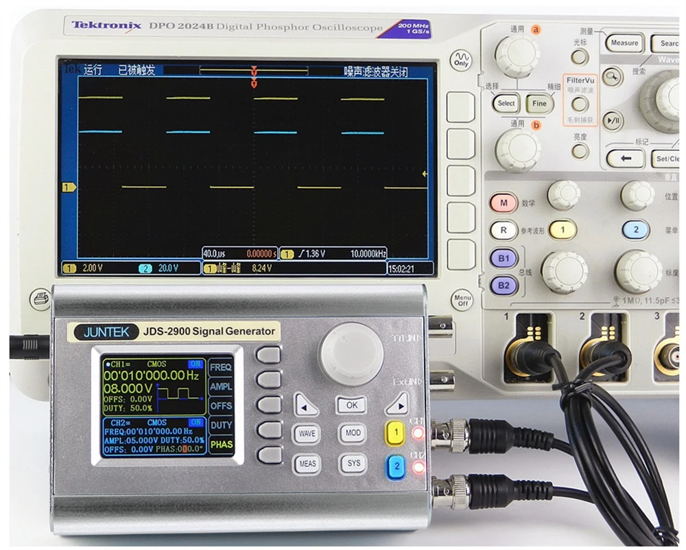 JUNTEK JDS2900-60M 60 МГц генератор сигналов цифровой контроль двухканальный DDS функция генератор сигналов частотомер произвольный
