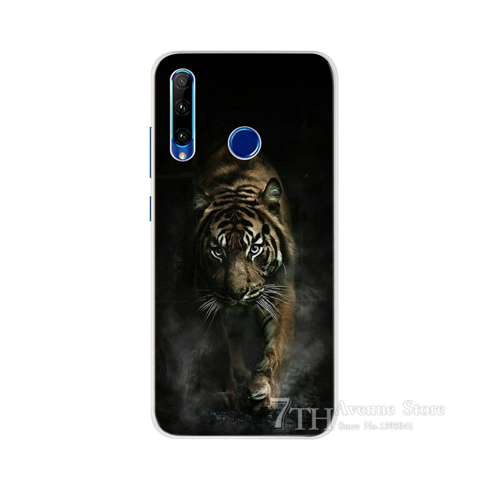 Зеленый Чехол для Honor 10i, мягкий силиконовый чехол с мультипликационным принтом для Huawei Honor 10i HRY-LX1, HRY-LX1T, задняя крышка, чехол для телефона Honor 10i 10 i 6,21" - Цвет: Зеленый