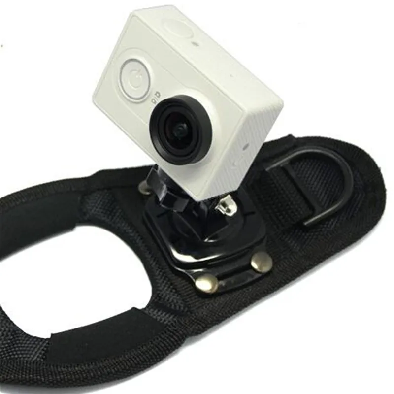 360 Rotary Wrist Strap for Xiaomi Yi Wristband Tripod Mount Adapter GoPro Hero 4 3 Sj4000 Sjcam Go Pro Camera Accessories | Электроника