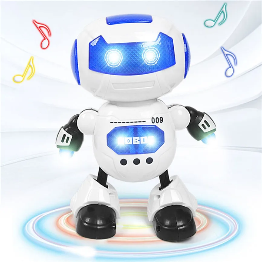 Electronic Dancing Robot With Musical & Lighting AA Batteries Fun Learning Toys For Kids Pet 5.90x3.15x7.68 inches | Дом и сад