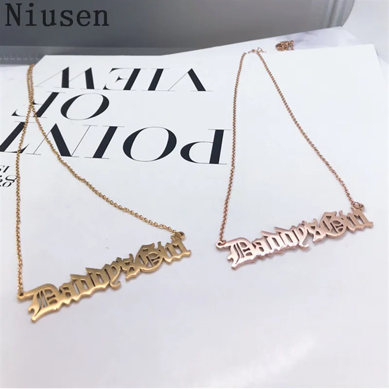 Новинка ожерелье для папы девушки детей папочка с любовью подарок на день отца