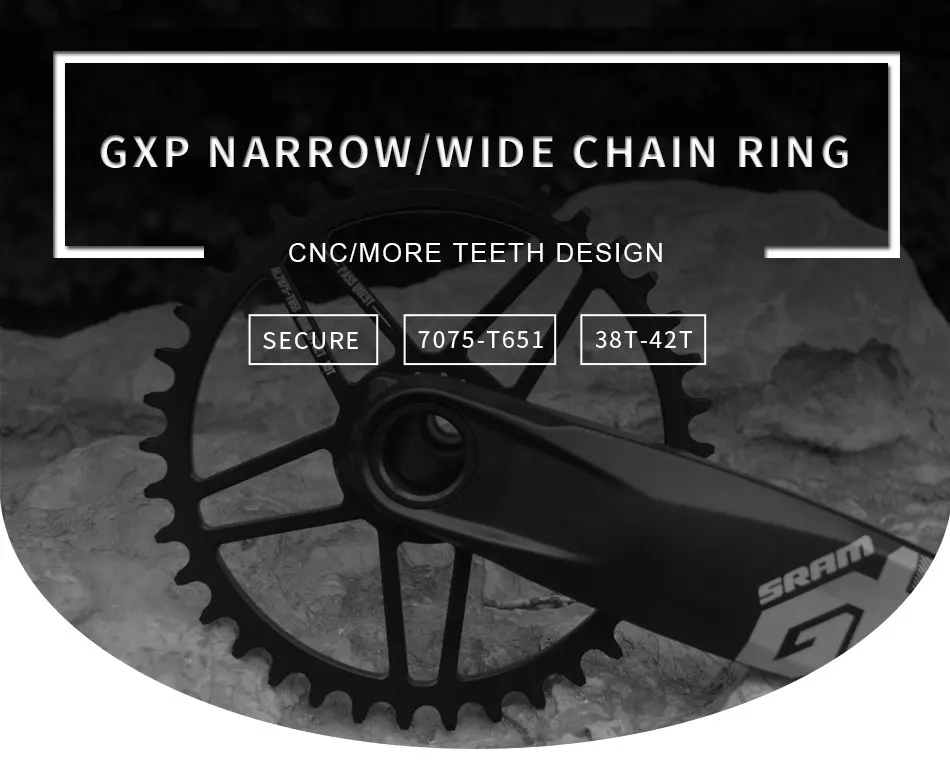 Пройти QUEST GXP велосипедная передняя звезда 38 T/40 T/42 T 0 мм смещение MTB Горный велосипедная Звездочка для Sram XX1 eagle XO1 X1 GX X9 Кривошипные части