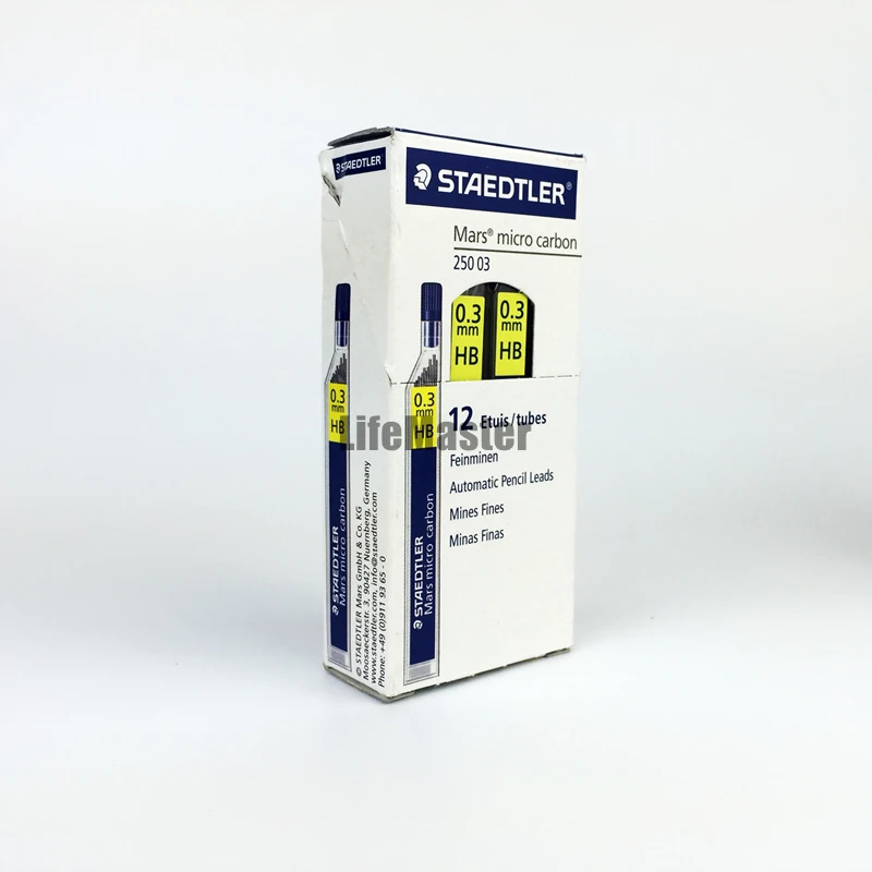 LifeMaster Staedtler Mars Micro Carbon 250 03 механический карандаш свинцовые заправки 0 3 мм 2H/HB/B