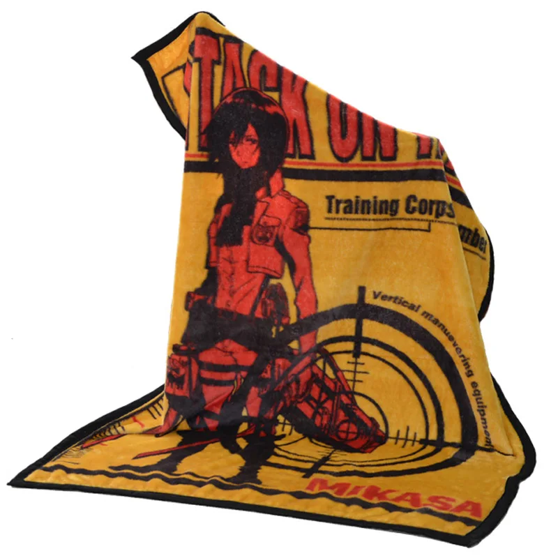 Обувь для косплея по аниме «атака на Титанов» Фланелевое покрывало, плед»(Shingeki no Kyojin) Одеяло Костюмы для косплея Микаса фланель Одеяло
