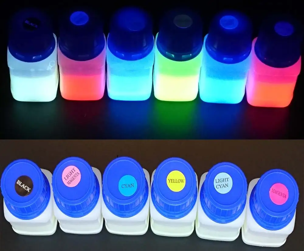 Яркие УФ Blacklight реактивные невидимые чернила заправка чернил для струйного