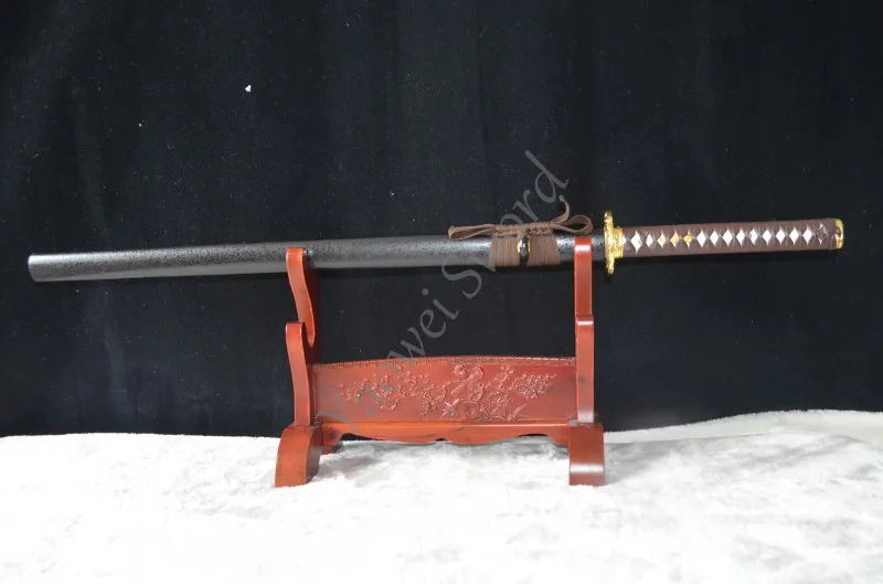 

Practical Japanese Samurai Ninja Sword 1060 Carbon Steel Straight Blade Full Tang Handmade Sharp Optimal Home Decor