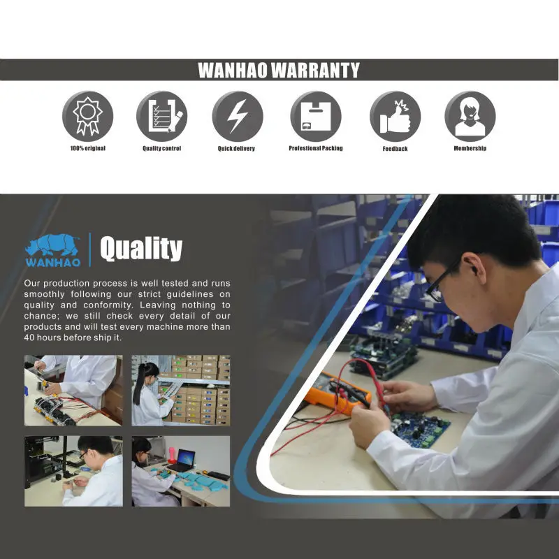 3d printer wanhao factory D4S with Laser,Auto Leveling Reprap Prusa i3 MK7 dual extruder 3d color printer machine