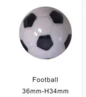 Керамическая ручка для детской комнаты в форме футбольного мяча с рисунком виде