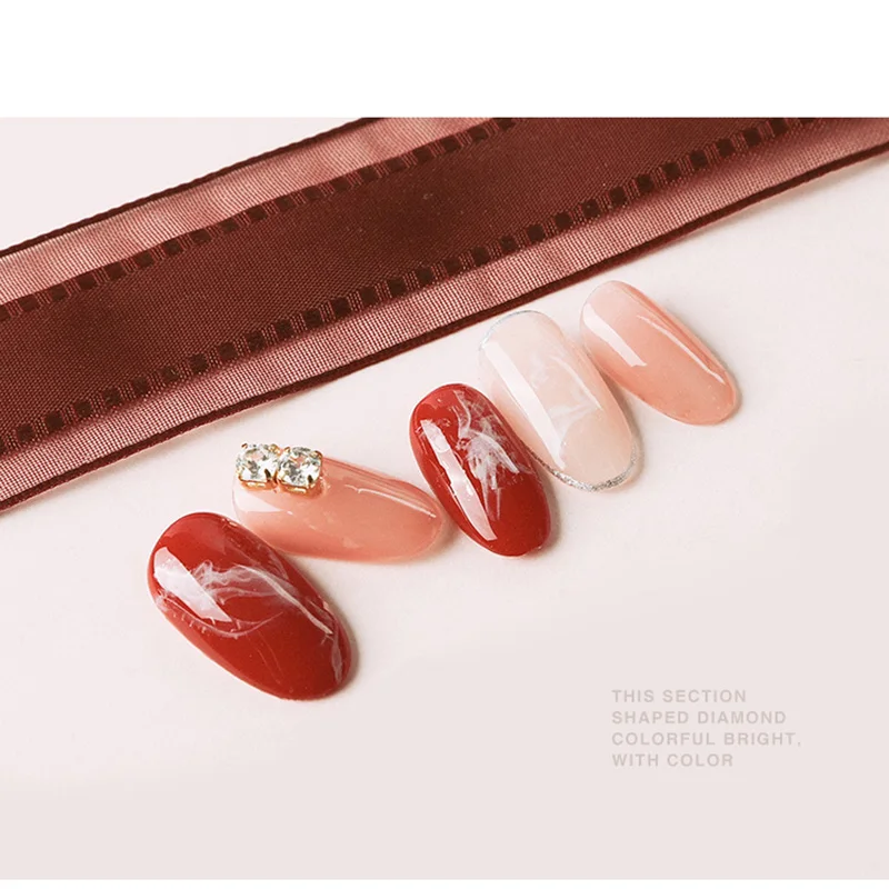 1 лист Дымчатых 3D наклеек для ногтевого дизайна разноцветные наклейки ногтей