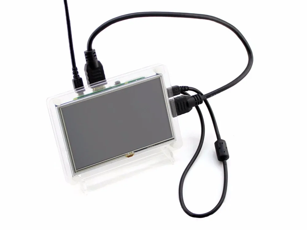 Waveshare RPi 5 дюймов HDMI LCD B с прозрачным корпусом дисплей сенсорный экран для Raspberry Pi