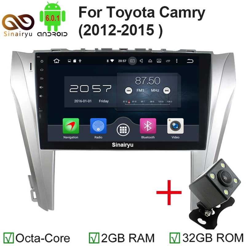 2 ГБ Оперативная память 10.1 &quot1024*600 Android 6.0 Автомобильный DVD GPS навигации для Toyota Camry
