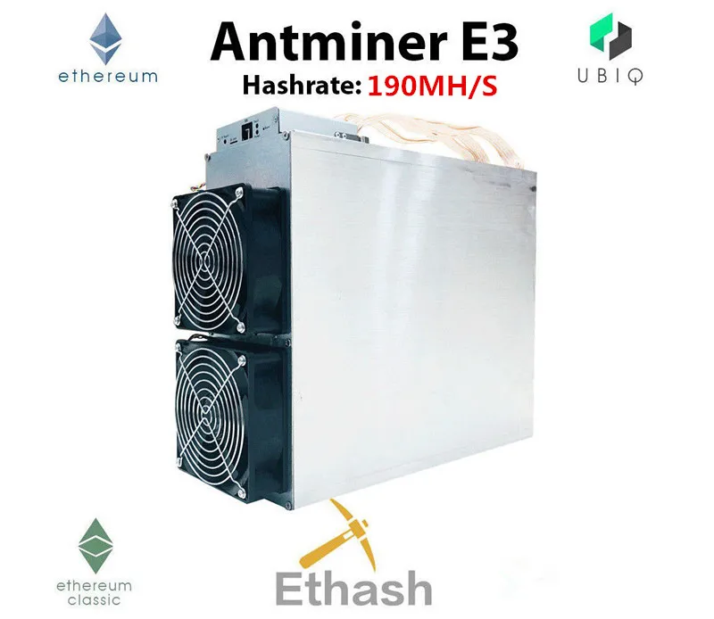 Новейший Asic Ethash эфириум ETH Miner Antminer E3 190MH/S с BITMAIN APW3 1600W Mining ETH и т. Д. Лучше, чем 6 8 12 GPU Miner