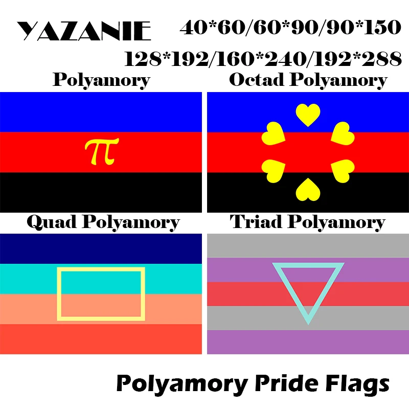 YAZANIE 128*192 см/160*240 см/192*288 СМ ЛГБТ полиамидный эгалитарный четырехъядерный