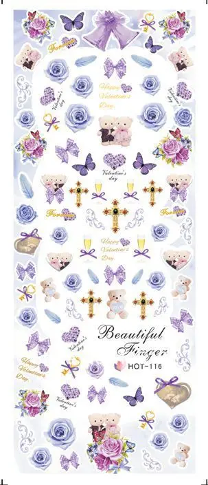 HOT103-120 Free Shipping 20sheets/lot Mixed Cartoon Water Decal Transfer Sticker Nail art sticker | Красота и здоровье