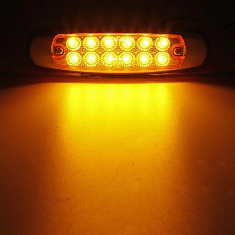 Keyecu 2 шт./лот Янтарный Боковой габаритный фонарь зазор 12 Spyder LED хром для Kenworth Peterbilt |