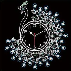 Have clock Алмазов картина 3D алмаз особенной формы вышивка настенные часы Павлин 5D крест вышивка часы декор из алмазной мозаики - Цвет: Have clock