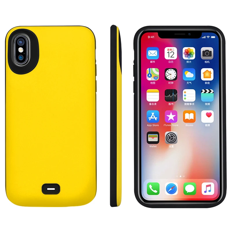 NENG A2/2в1 Горячая поддержка Проводная гарнитура внешняя для iPhone X 5000 мАч батарея задняя крышка батарея противоударный внешний аккумулятор