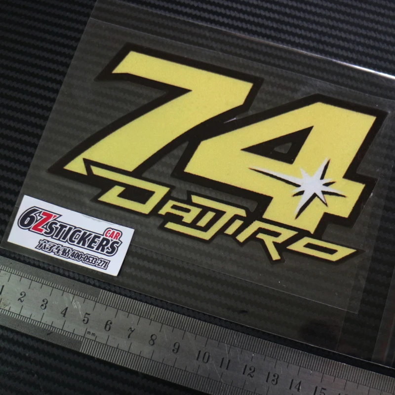 74 Kato DAIJIRO motorcycle - reflective stickers decals stickers