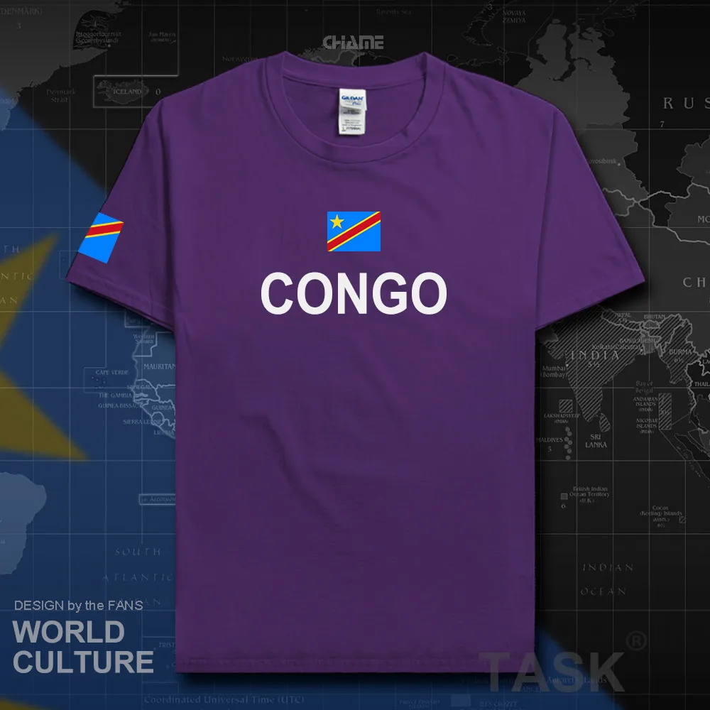 DR Congo Мужская футболка 2017 Джерси nation 100% хлопок одежда футболки кантри спорт COD DRC