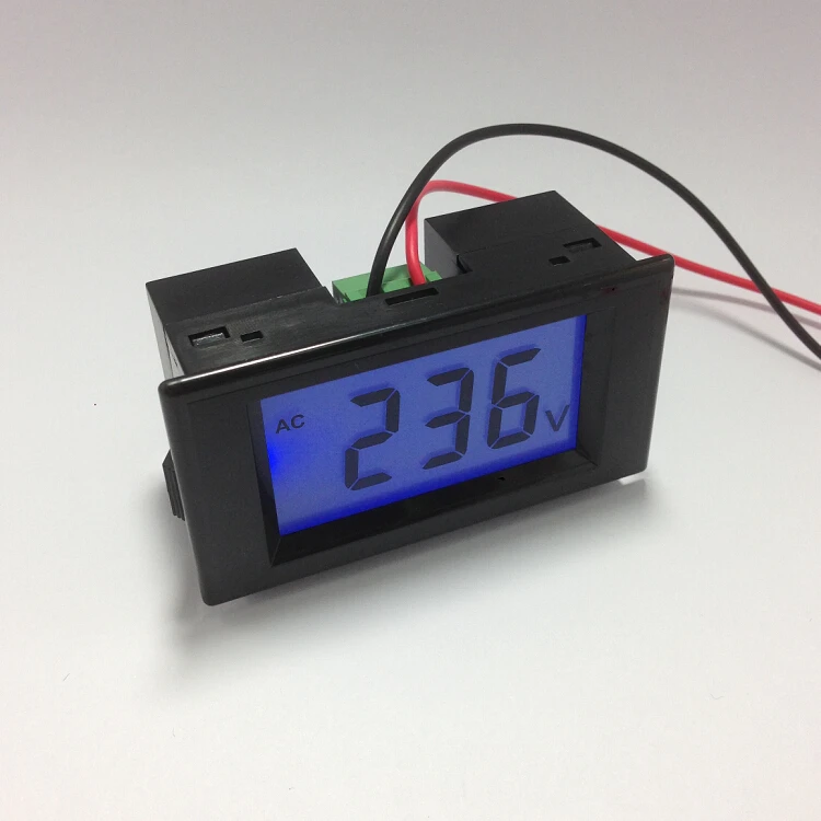Измеритель напряжения с ЖК дисплеем диапазон вольтметра 70*40*32 мм/79*43*32 мм 80 500 в
