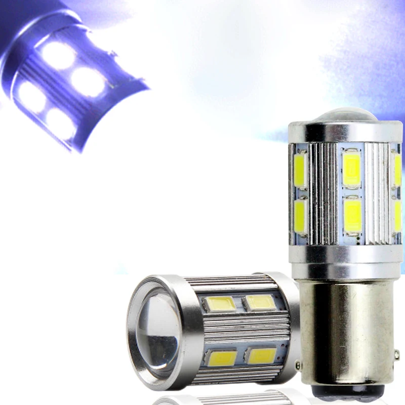 Оптовая продажа 50 шт. Высокая мощность 1157 BA 15D P21/5 Вт 12SMD 5630 1cree светодиодный