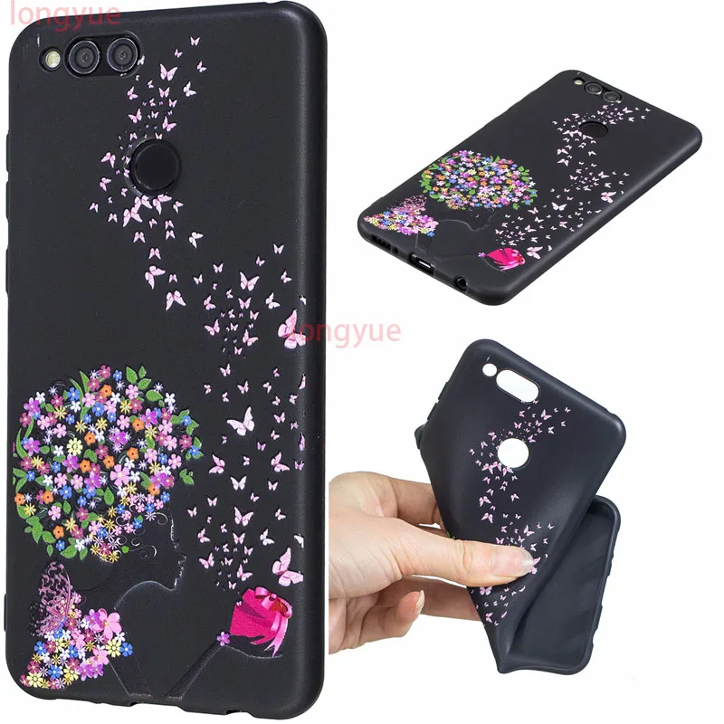 Case For Huawei Honor 7X Cover 3D Cute Bags Soft Silicone TPU Phone Cases |