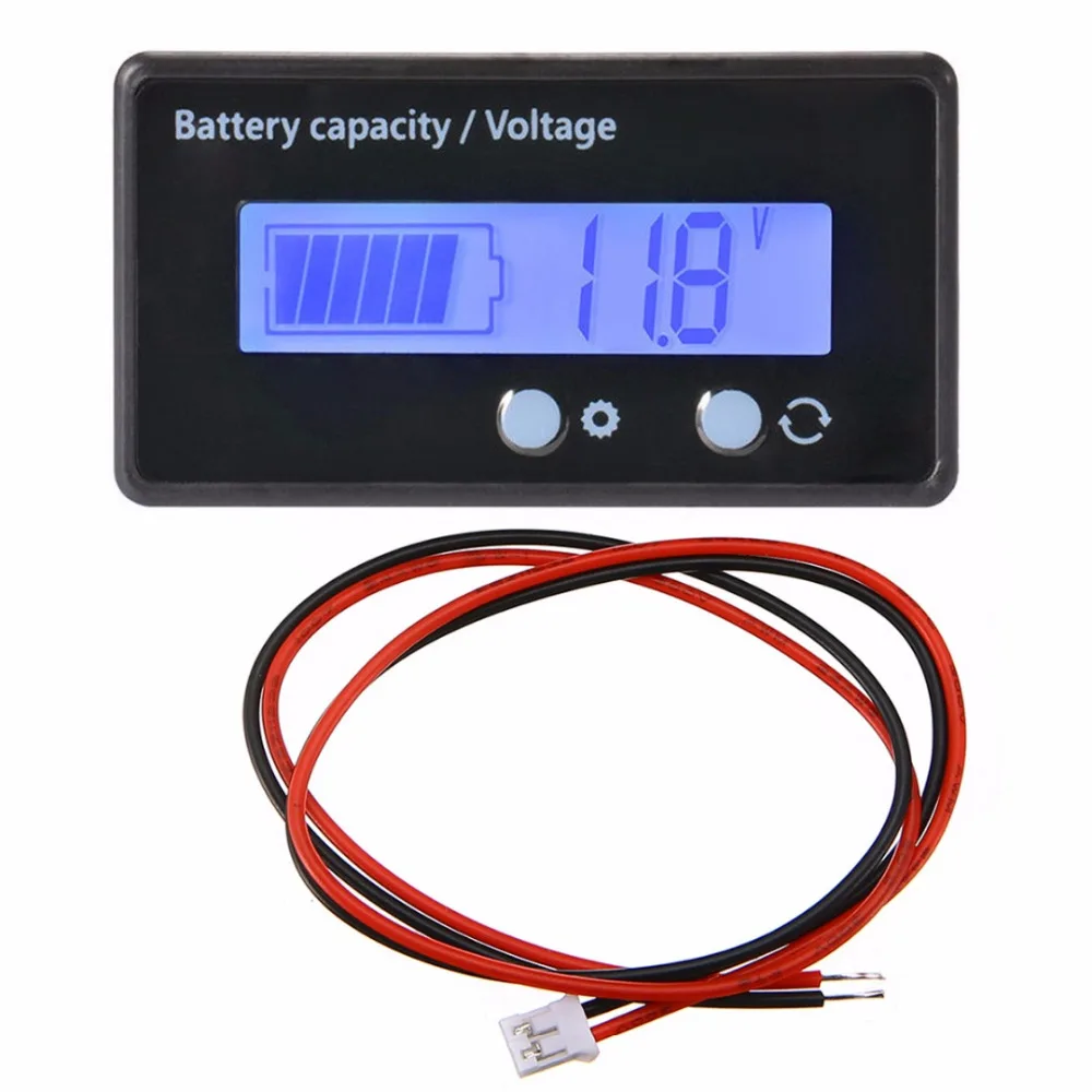 

New Waterproof Lead-Acid Battery Capacity Indicator LCD Display Digital Voltmeter Voltage Tester 12V 24V 36V 48V