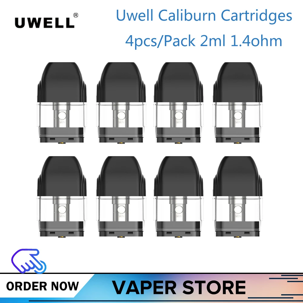 8 шт./2 упаковки картридж Uwell calibren 2 мл 1.4ohm аксессуары для электронных сигарет для Uwell calibren комплект Vape картридж