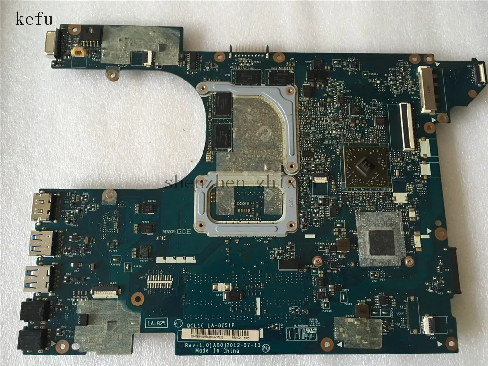 Материнская плата KEFU для ноутбука Dell Inspiron 15R 521R 5525 QCL10 LA-8251P материнская с
