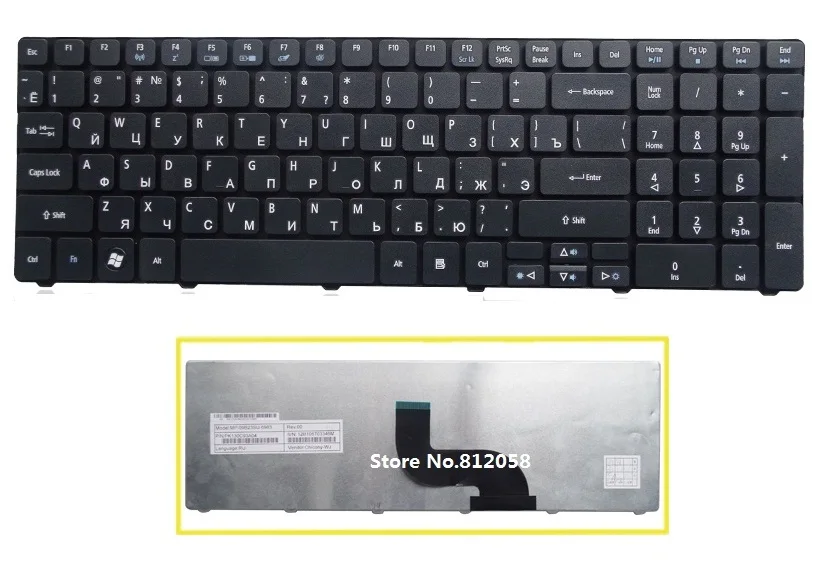 SSEA Новая русская клавиатура RU для Acer Aspire 7535 7540 7551 7552 7560 7735 7736 7740 7741 7745 7750 7751 7738 7739