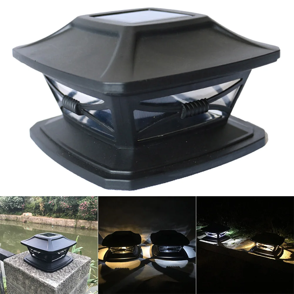 Водонепроницаемый наружный Солнечный забор со светодиодной крышкой для забора