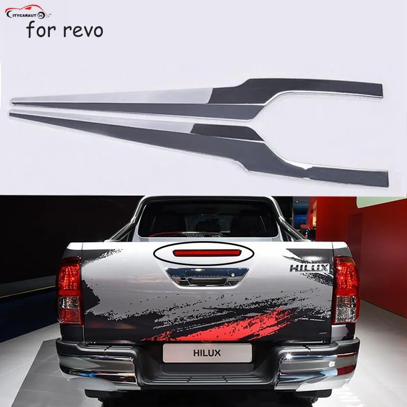 CITYCAR хромированная Задняя Крышка багажника для revo ABS Хромированная Крышка для багажника задняя отделка Задняя накладка для HILUX REVO аксессуары - Цвет: for revo