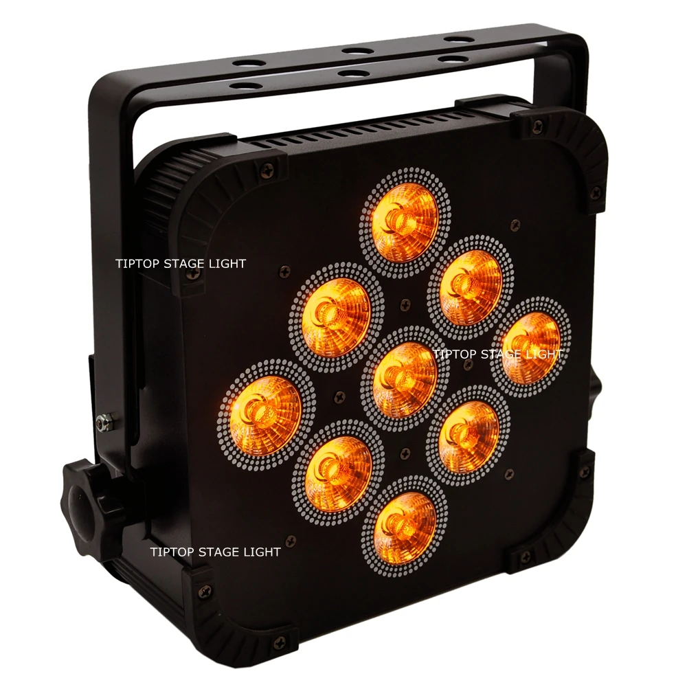 20 шт./лот 9x15 Вт 5в1 Led Par свет DMX512 квадрат профиль 5/9 каналов диско 90в 240в RGBWA Цвет DMX