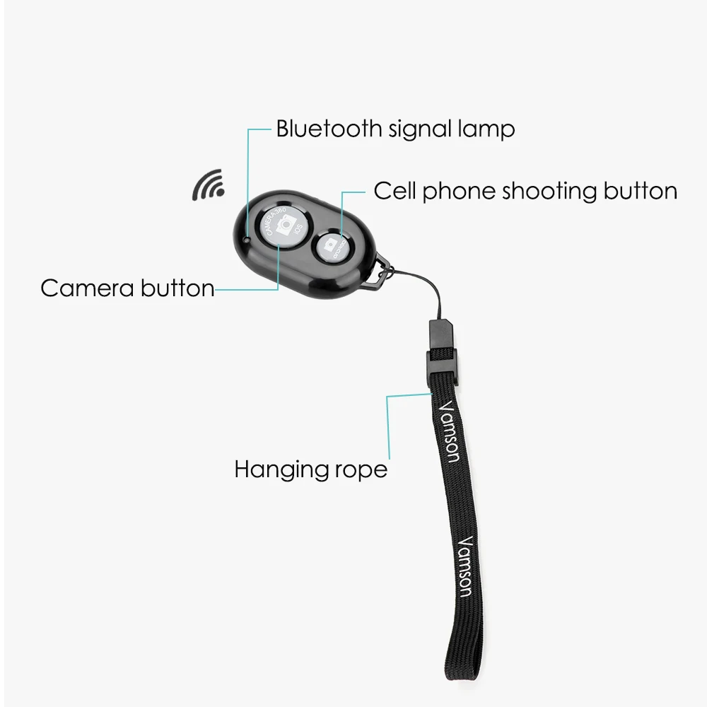 Гибкий губчатый штатив-Осьминог Vamson держатель с зажимом для Xiaomi Yi iPhone Huawei Gopro hero 7 6