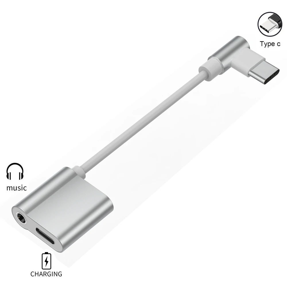 Usb Тип C адаптер Зарядное устройство аудио кабель 2 в 1 Тип-C до 3,5 мм разъем для наушников вспомогательный конвертер для samsung Xiaomi 6 huawei Коврики 10
