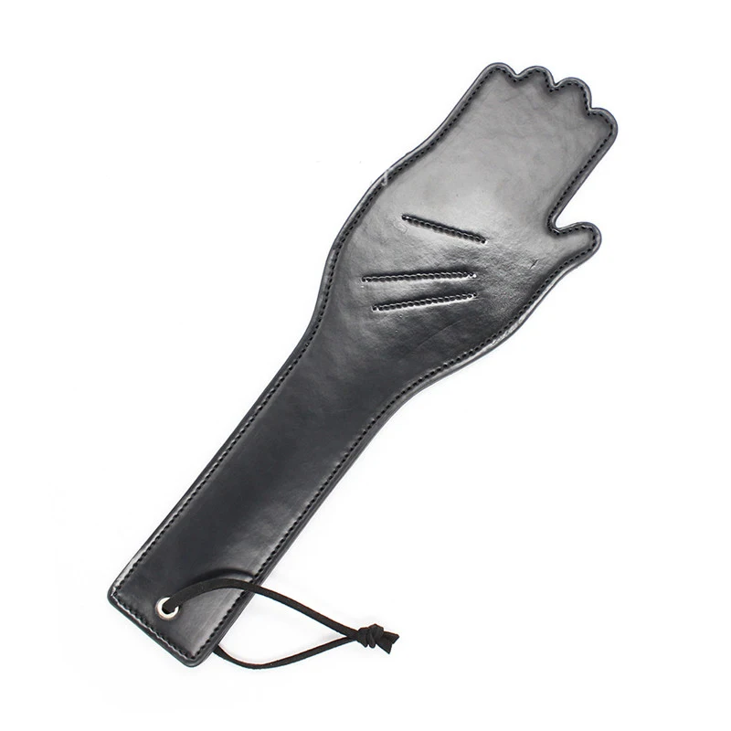 Leather Flogger Whips Adult Games Sex Long Black handle Hand Pat Ass Spanking Paddle Products For Couples shop | Красота и здоровье