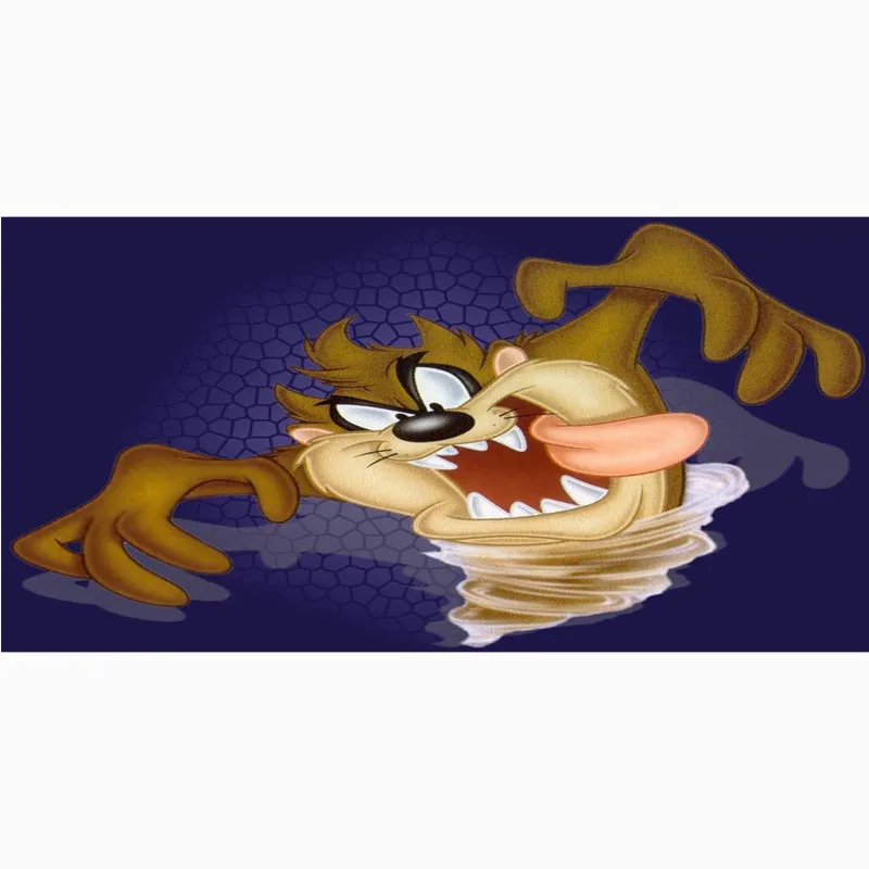 Tasmanian Devil TAZ пляжное полотенце из микрофибры с принтом быстросохнущее Спортивное