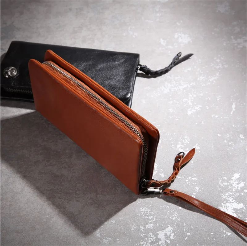 ALAVCHNV2017 татуировки ретро кожаный бумажник многоцелевые длинный участок первый