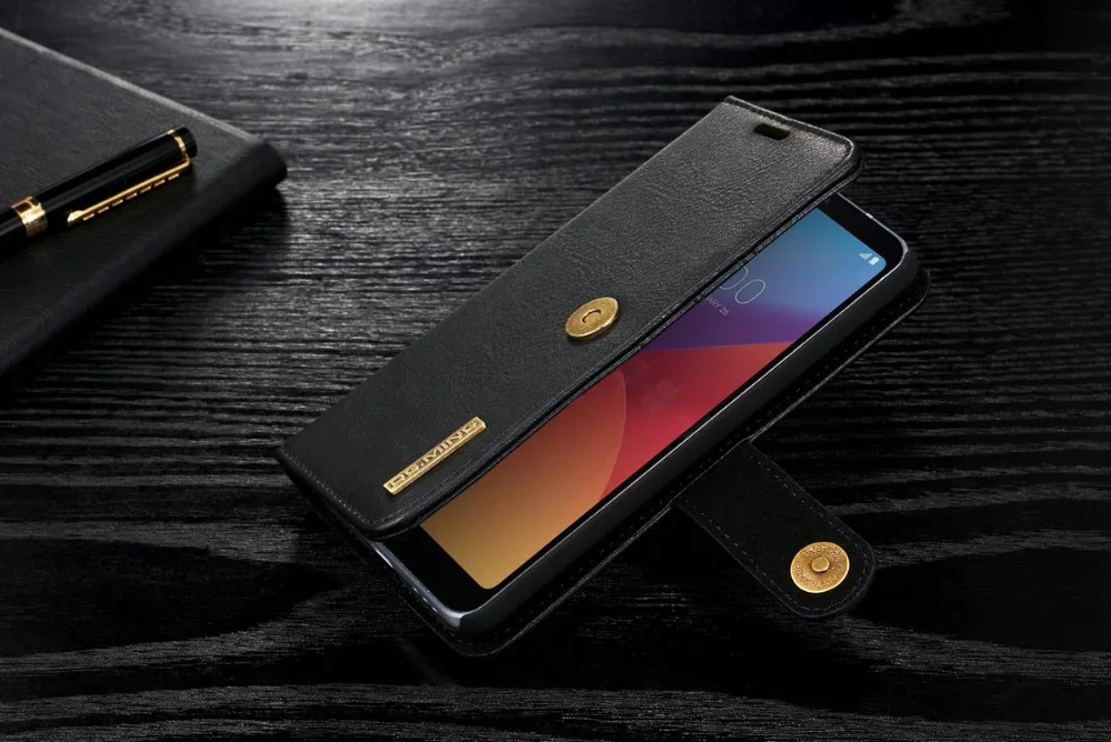 Чехол для LG G6 чехол-книжка из искусственной кожи с отделением карт и подставкой