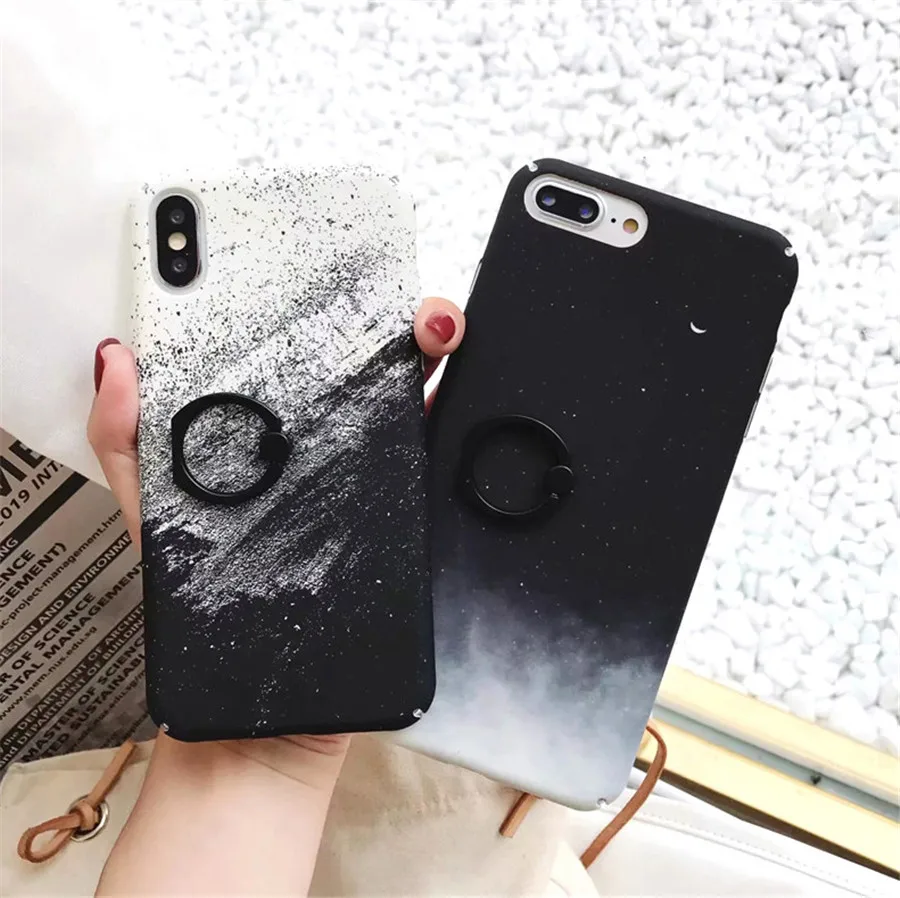 Чехол с мраморным рисунком звездного неба Луны для samsung Galaxy S7 Edge S8 S9 Plus S10Plus Note 8 9