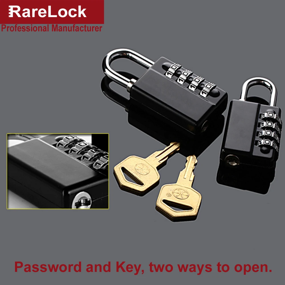 Комбинации замок с ключом 2 вида цветов Размеры кодовый Для мужчин женщин сумка