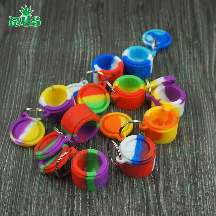 10 шт. силиконовые кольца для ключей 6 мл|herb dry|waxing waxwax jar |