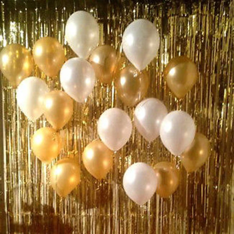 4 цвета Модная металлическая фольга мишура бахрома занавеска дверь окно домашняя