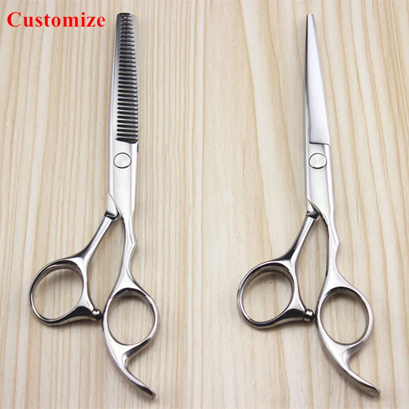 

Customize professional Japan steel 5.5 & 6 inch hair salon scissors cutting barber make up Thinning shears hairdressing scissors
