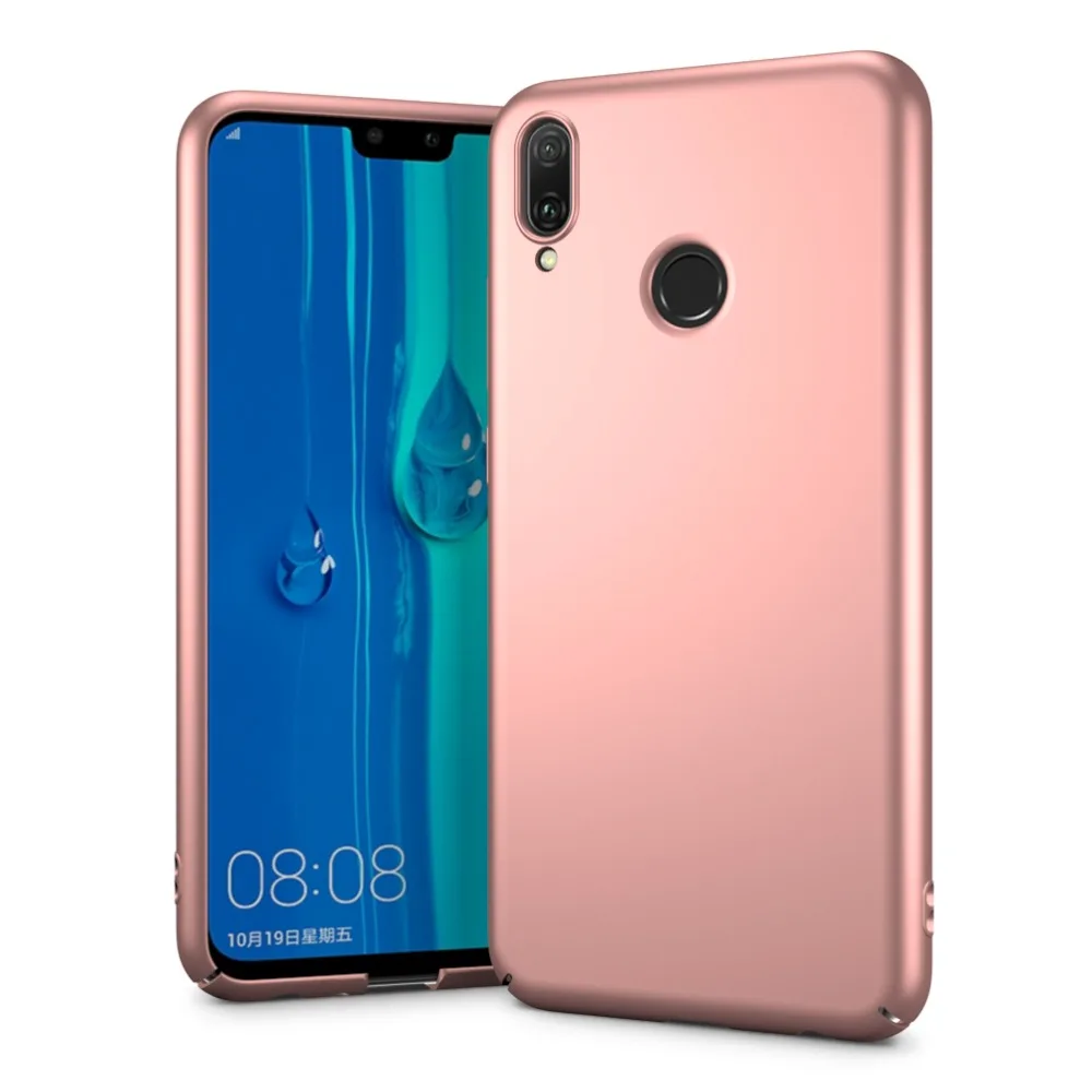 Sleo для huawei Y9 2019 чехол ультра тонкий твёрдый Пластик задняя крышка 360 градусов