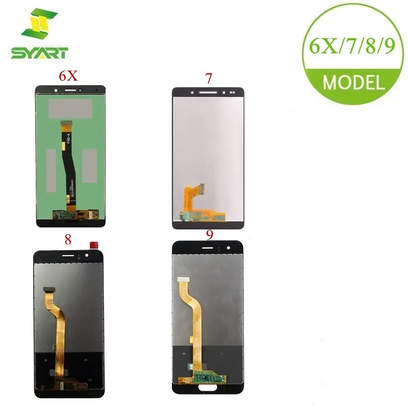 ЖК дисплей SYART для Huawei Honor 6X 7 8 9 дигитайзер сенсорного экрана в сборе запасные