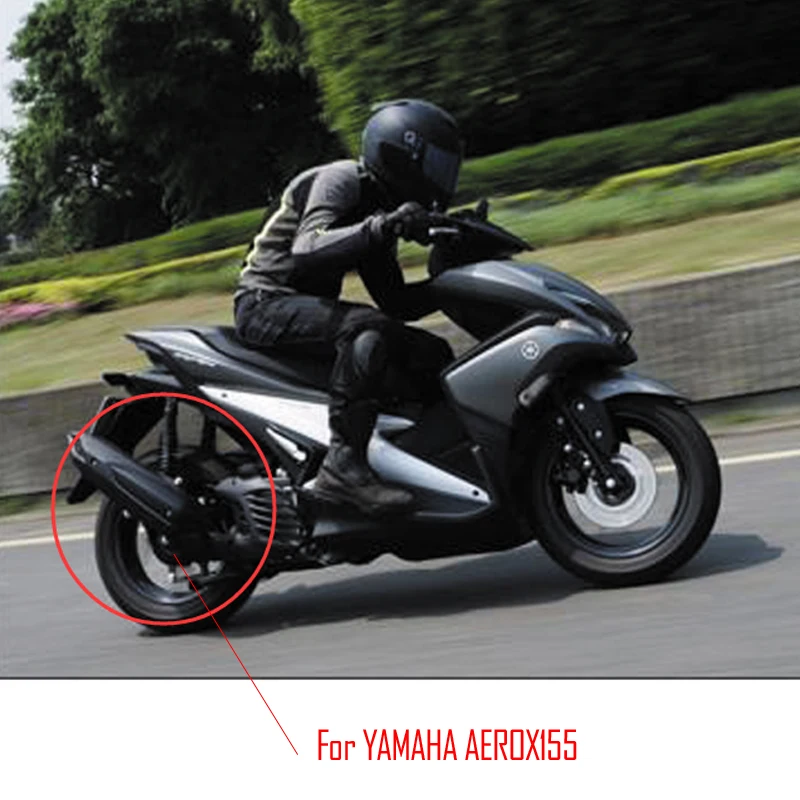 Motorcycle Exhaust Muffler Carbon Fiber Protector Heat Shield Cover Guard Anti-scalding cover for YAMAHA AEROX155 | Автомобили и