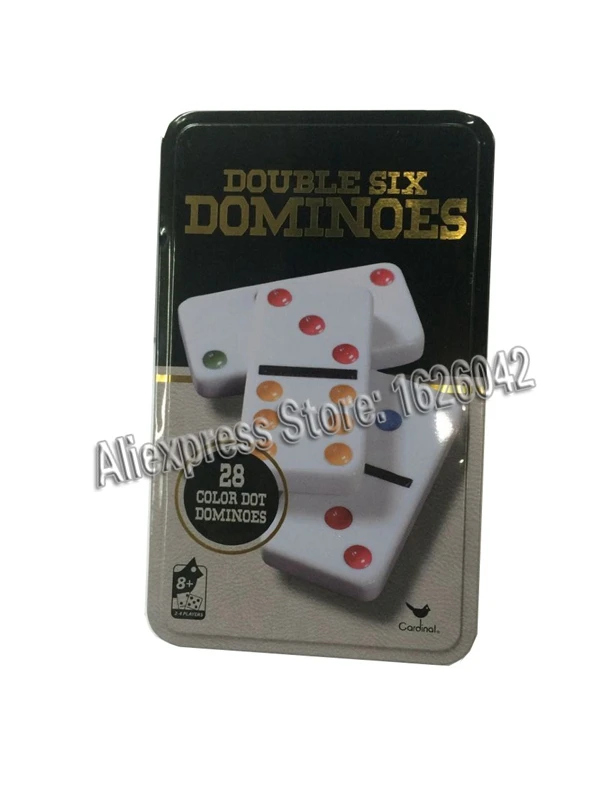 Светящееся невидимое домино с УФ-чернилами для контактных линз Gamble Cheat Double Six Dominoes