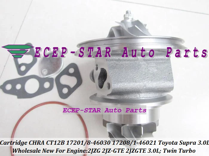Бесплатная доставка двойной турбокартридж CHRA CT12B 17208 46030 46021 17201 для TOYOTA Supra 2JZ GTE 2JZGTE