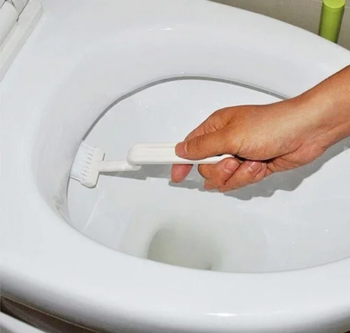 1 шт. Новый утолщающий для туалета щетка с гибкой ручкой очистки V образной формы